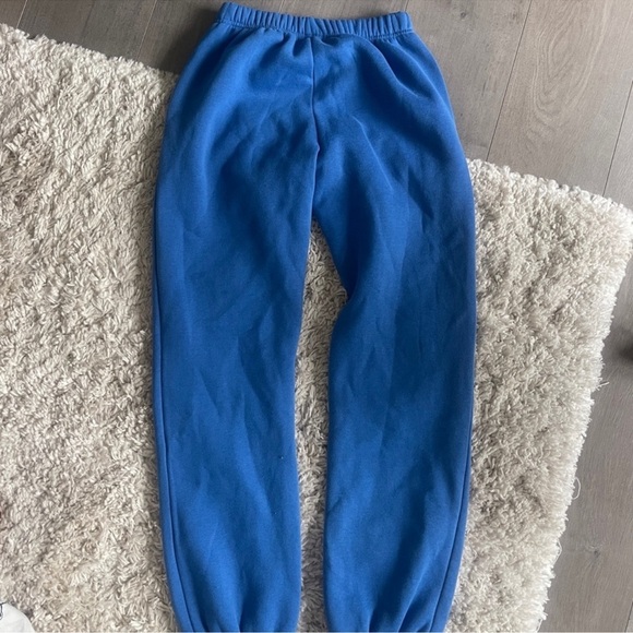 Edikted Blue Joggers with Angel Rhinestone Design Small - Picture 4 of 5